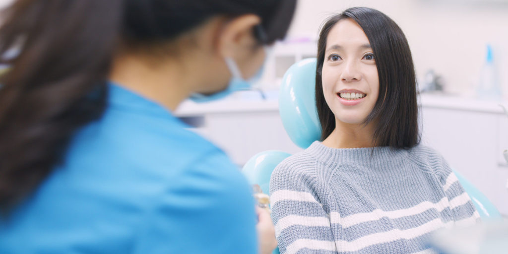 dentalpatient before dental procedure