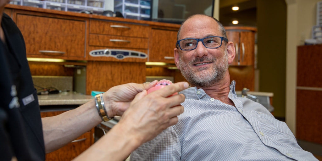 dental patient smiling